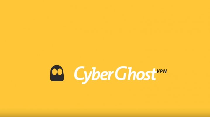 cyberghost vpn logo yellow background