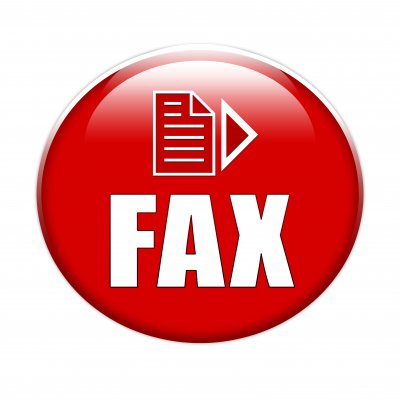 hellofax online fax service red circle with fax sign