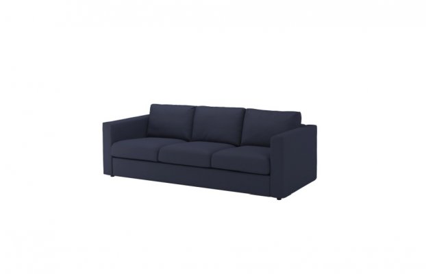 black blue sofa vimle ikea 3-seat