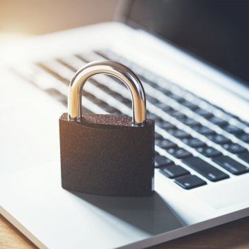 Lock on computer for safety.