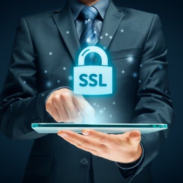 SSL Lock icon on top of laptop