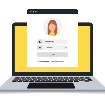 cartoon image of online identity