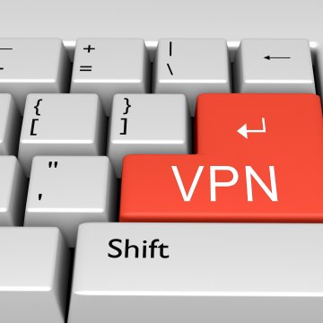 Easy access to VPN red key on keyboard.