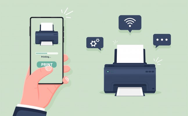 printing an online fax from a cell phone