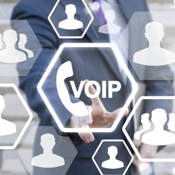 features phonepower voip service man in suit touching voip call sign people icons communication 