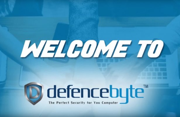 welcome to defencebyte windows blue background utility software 