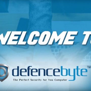 welcome to defencebyte windows blue background utility software 