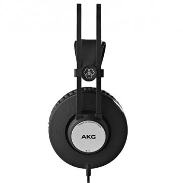 headphones akg k72 side black silver akg logo