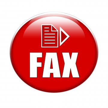 hellofax online fax service red circle with fax sign