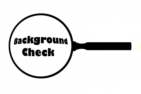 magnifying glass background check 