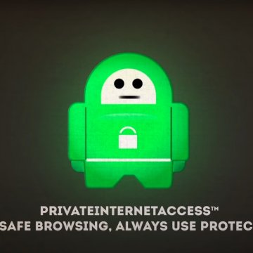 Private Internet Access vpn in depth review green logo black background 