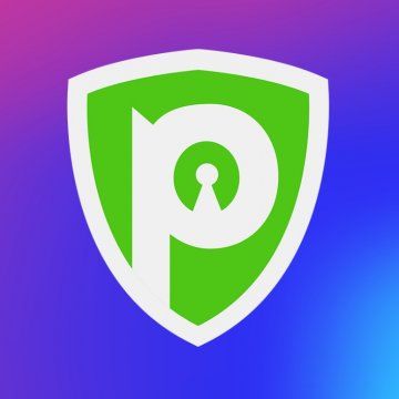 purevpn logo blue purple background vpn services