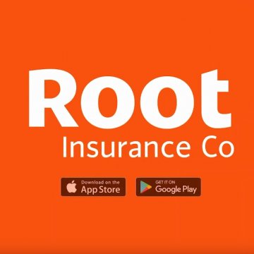 car insurance root insurance app orange background app store google play how does it work