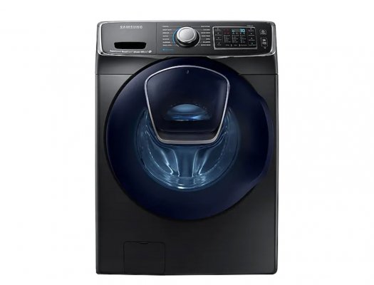 front load washing machine samsung addwash wf7500 black front