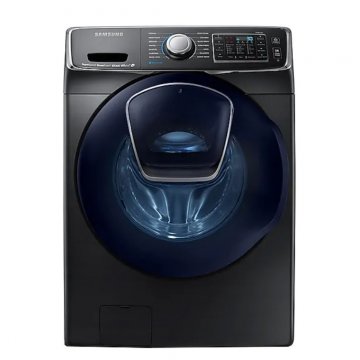 front load washing machine samsung addwash wf7500 black front