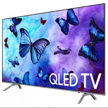 samsung q6f 4k tv butterflies image on screen qled tv
