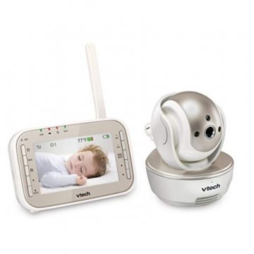 baby monitor vtech vm343 review camera receiver baby image on screen