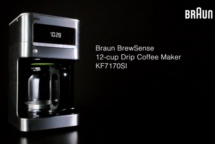 Braun KF7170SI BrewSense Drip Coffeemaker 12 Cup Stainless Steel