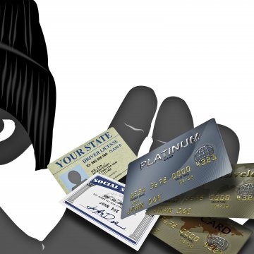 thief credit cards stealing identity theft