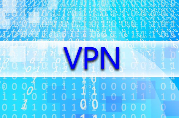 vpn services binary code 0 and 1 blue background