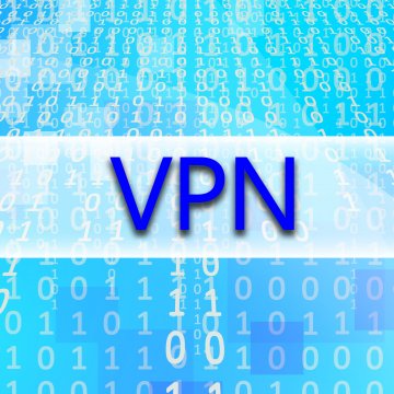vpn services binary code 0 and 1 blue background