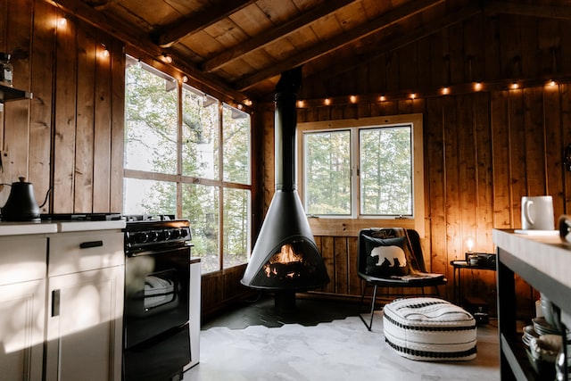 Interior of a nice prefab cabin