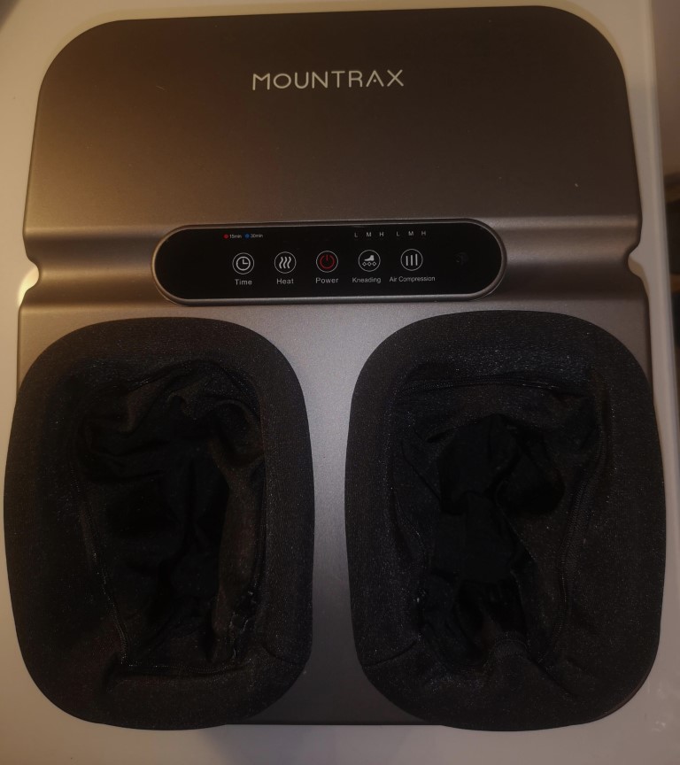 Mountrax Shiatsu Messager top view, metallic 