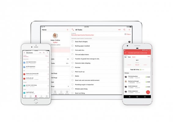 all tasks display, smartphone display, zoho, project management