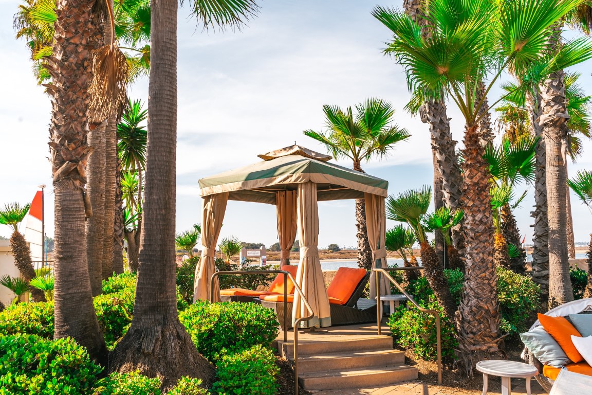 gazebo in a backyard