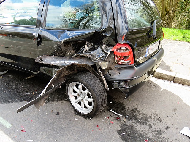 rear quarter panel car accident