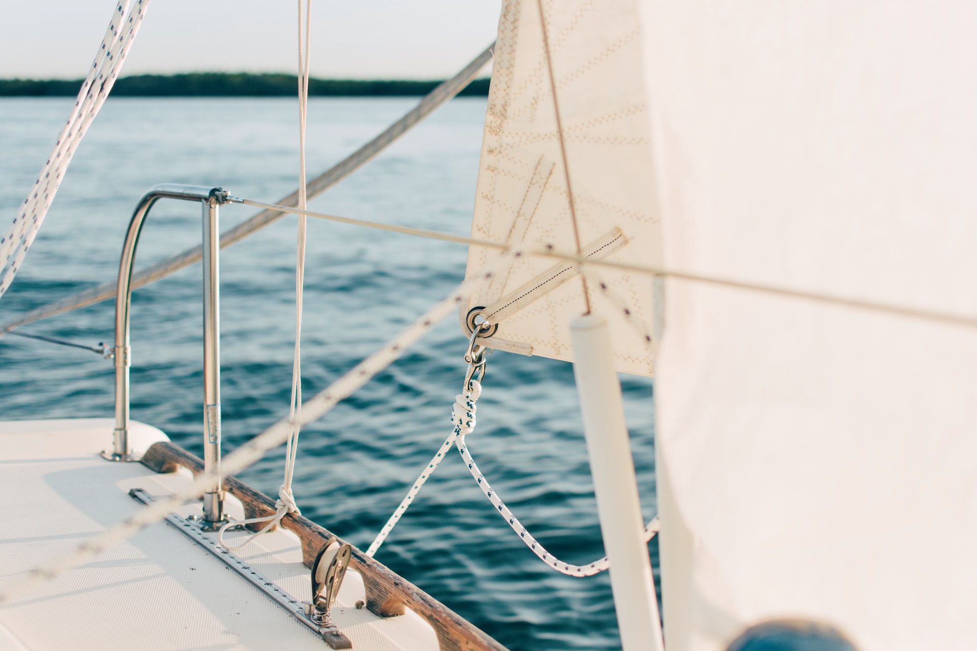 sailboat with the masts open