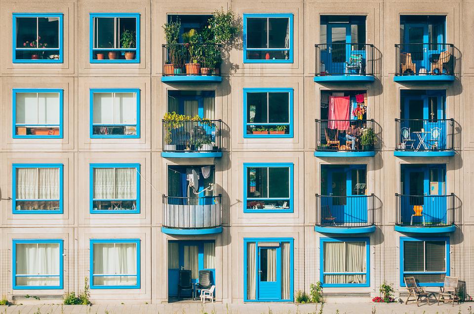 outside view of an apartment during the day