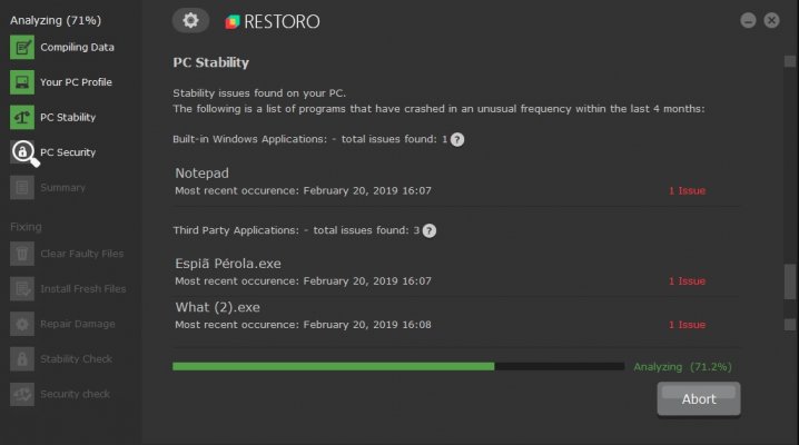 restoro screenshot
