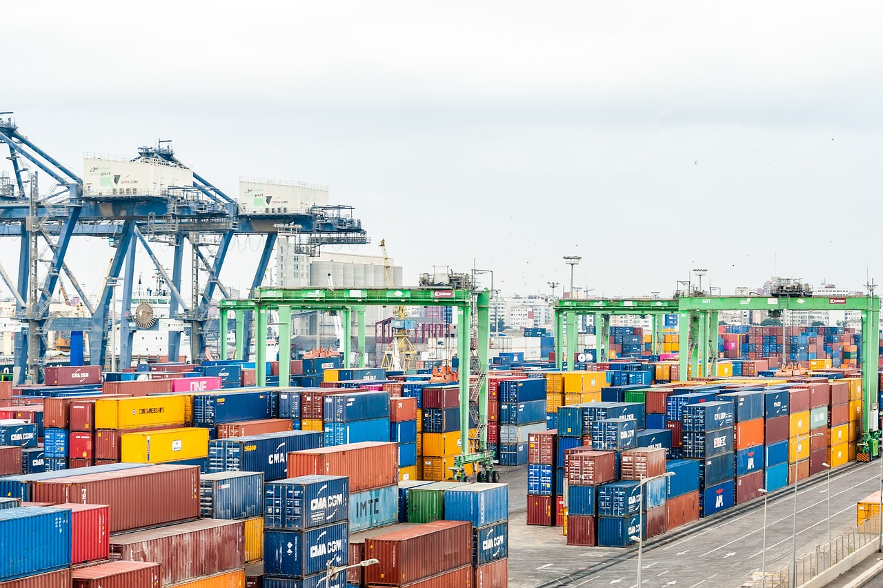 port filled with shipping containers