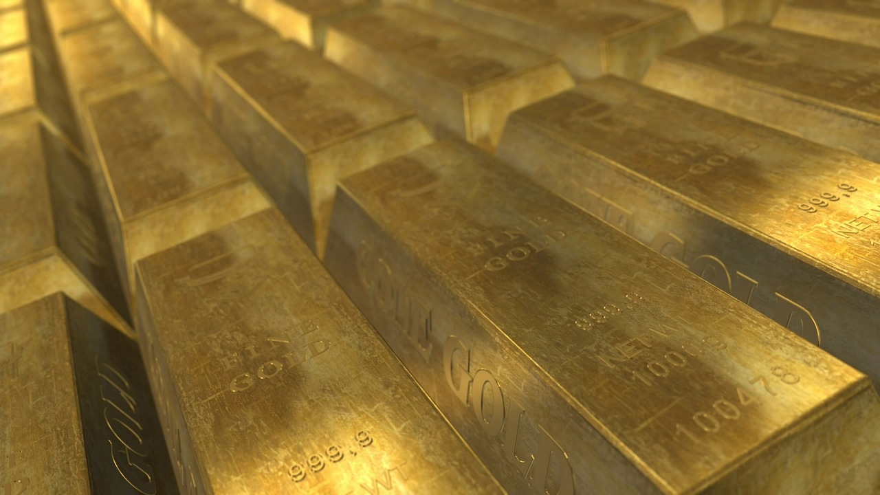 rows of gold bars