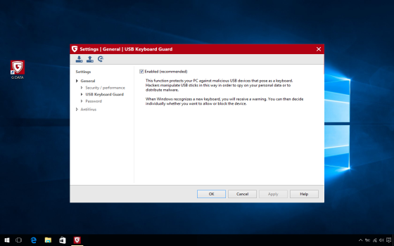g-data antivirus screenshot