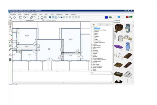 TurboFloorPlan Home & Landscape Pro home design software screenshot