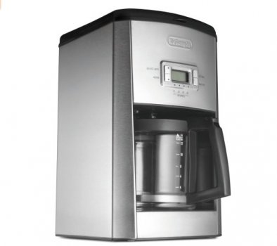 DeLonghi 14-Cup DC514T front coffee maker side image