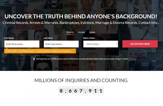 verispy background check search window