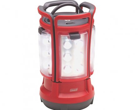 Coleman Quad LED red camping lantern