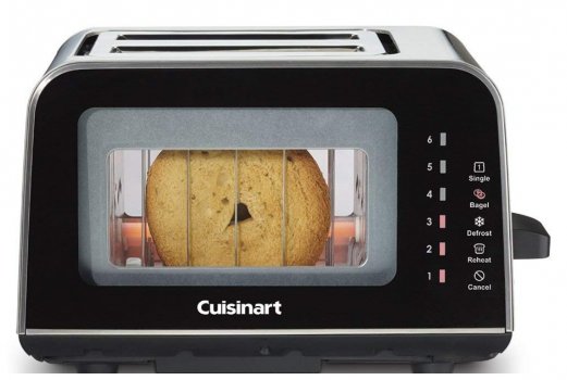 Cuisinart CPT-3000 ViewPro Glass 2 pop-up toaster see through glass windows