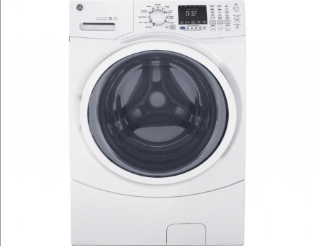 GE Energy Star Front Load Washer 4.5 DOE cu. ft washing machine white front