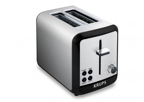 Krups Savoy KH3110 black and stainless steel pop-up toaster