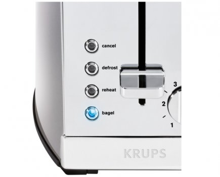 KRUPS KH734D Breakfast Set 4-Slice pop-up toaster control panel