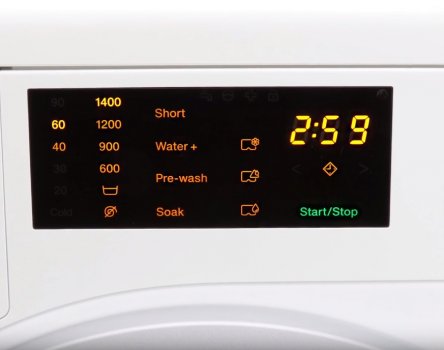 Miele WDB020 washing machine display