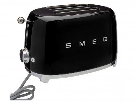 Smeg 2-slice pop-up toaster black